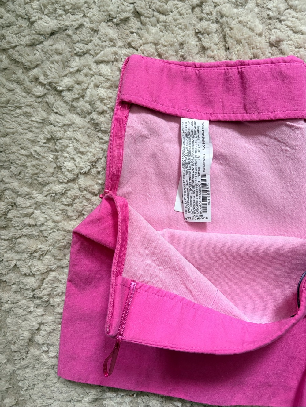 Zara Hot Pink Tailored Skort - Picture 8 of 9